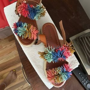 Fun rainbow sandals (also available in black)